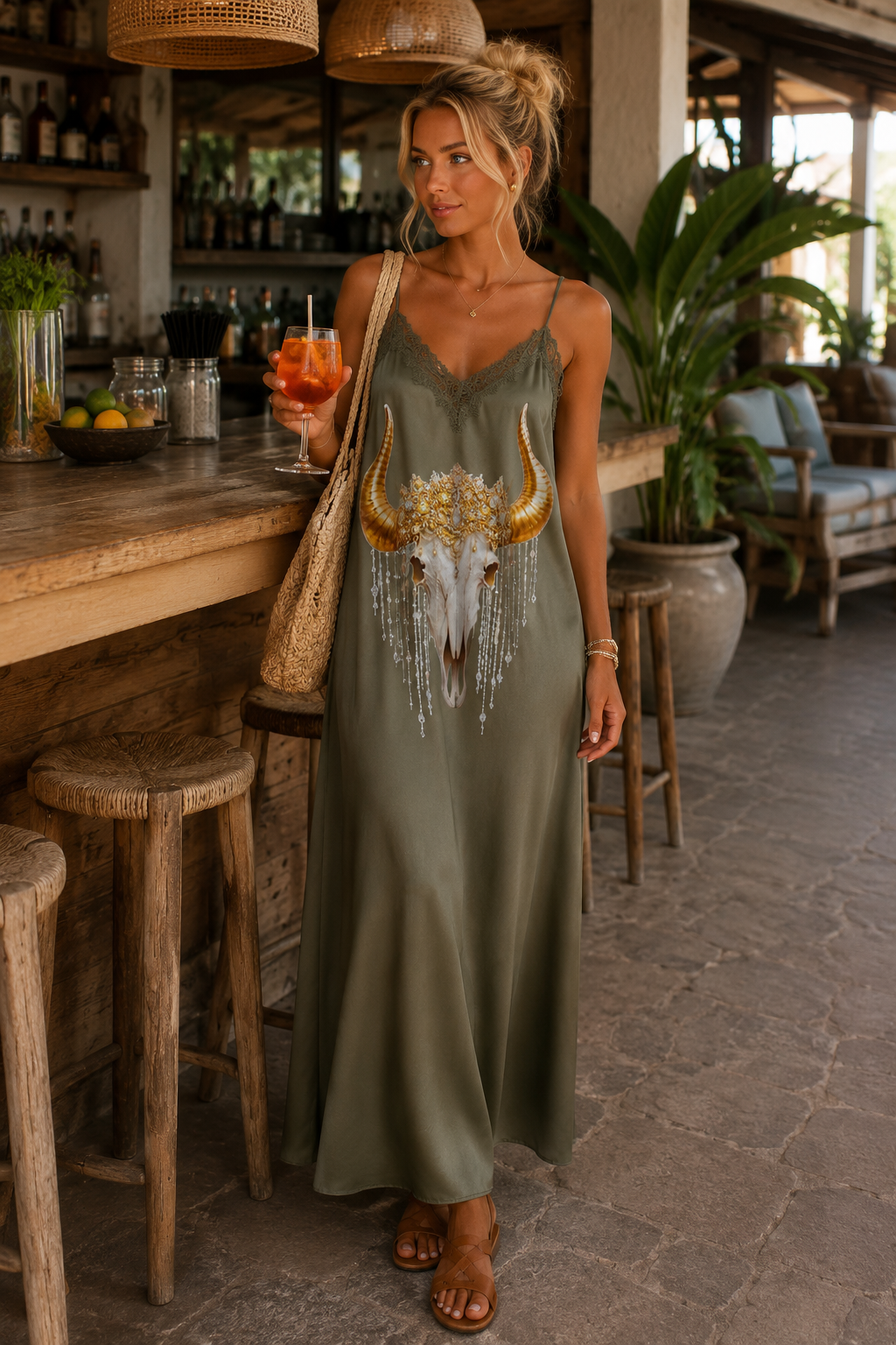 Vestido lencero 